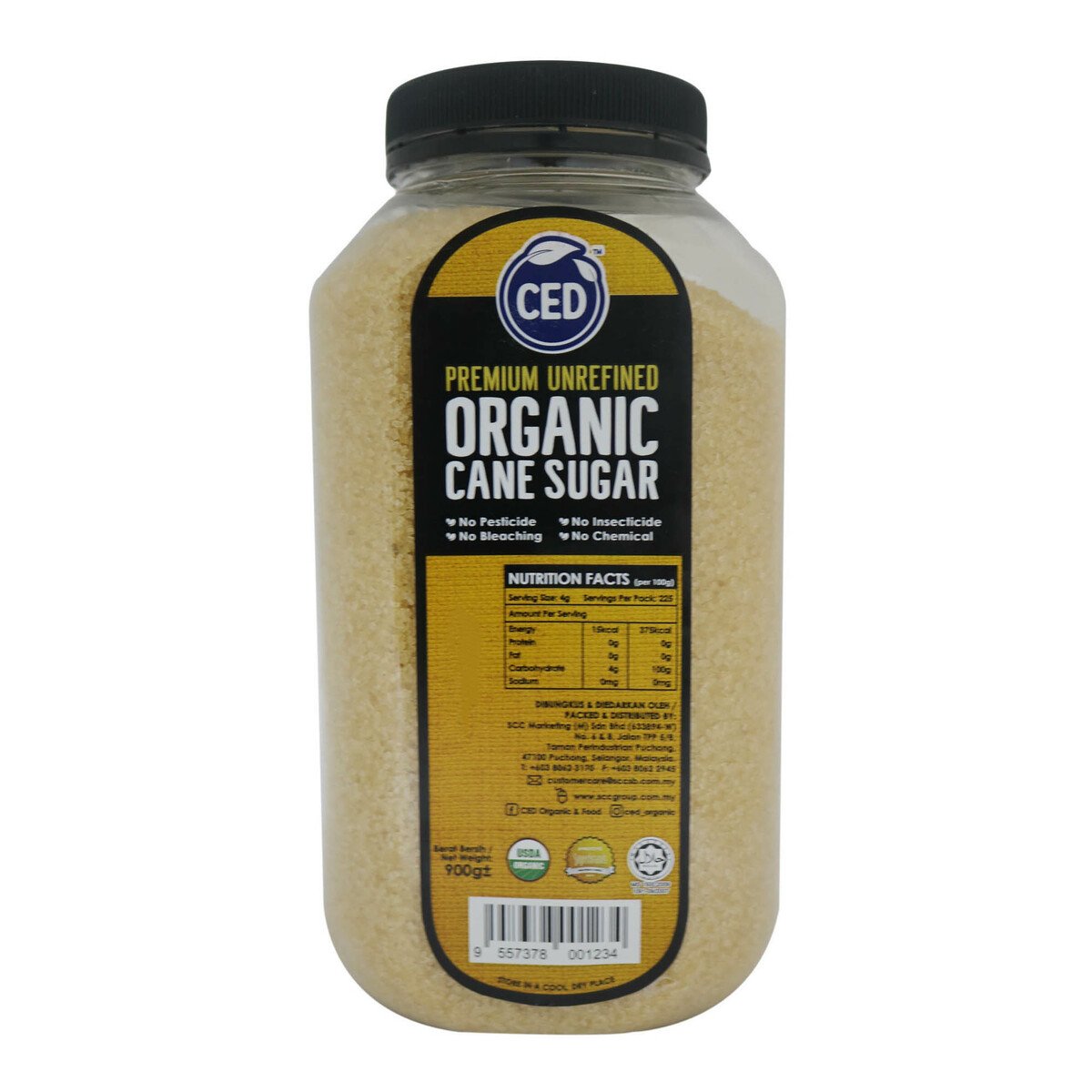 Ced Organic Sugar 900g