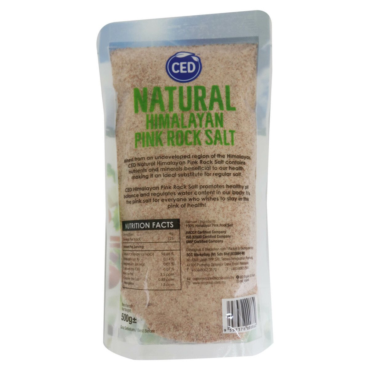 Ced Natural Pink Rock Salt 500g