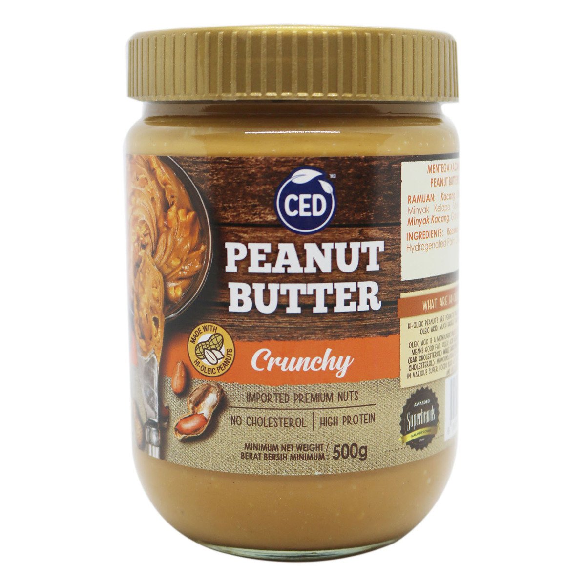 Ced Peanut Butter Crunchy Cream 500g
