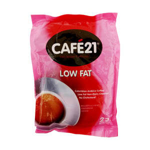 Café 21 Instant Coffee 2in1 Low Fat 22 x 4g
