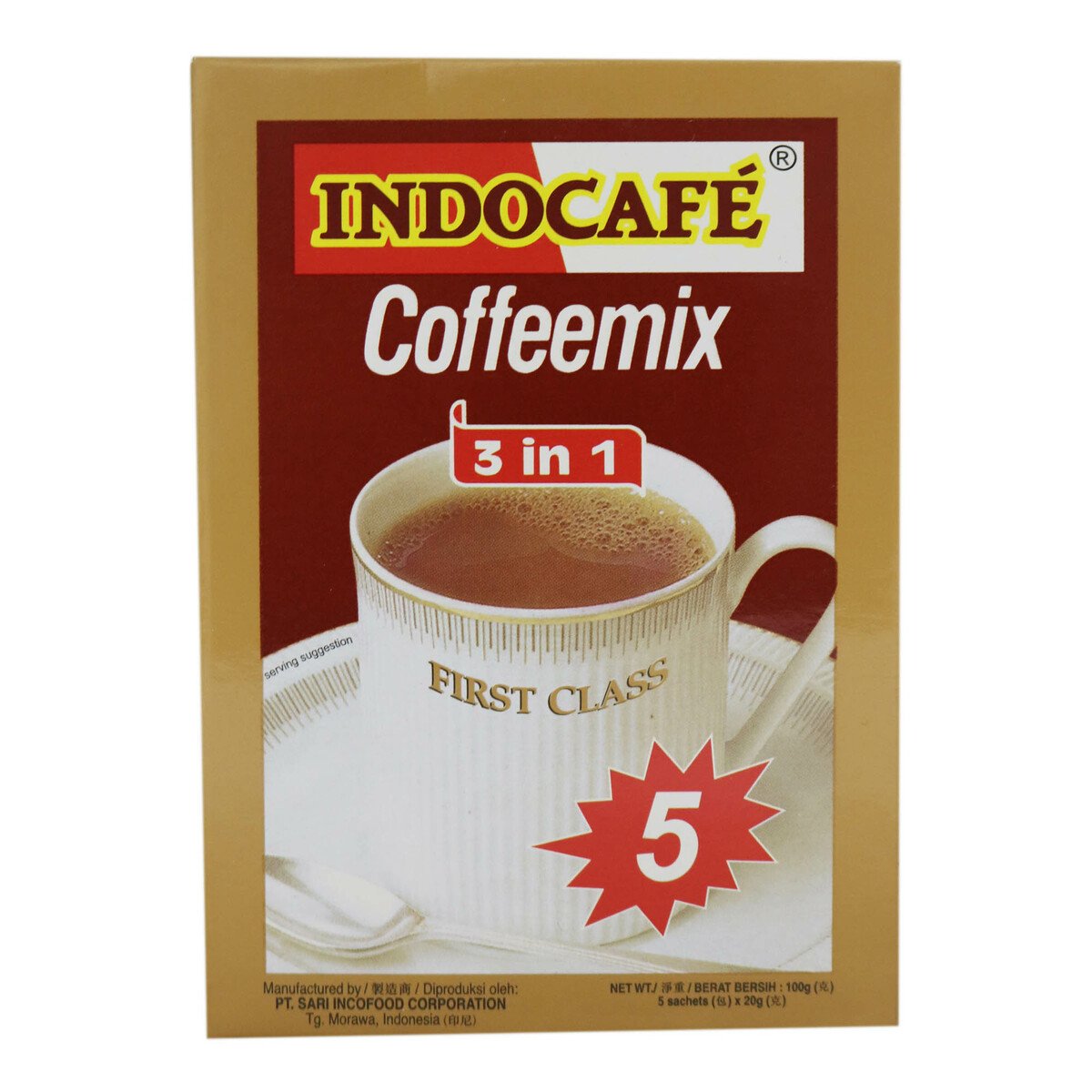 Indocafe 3In1 Coffee Mix 5 x 20g