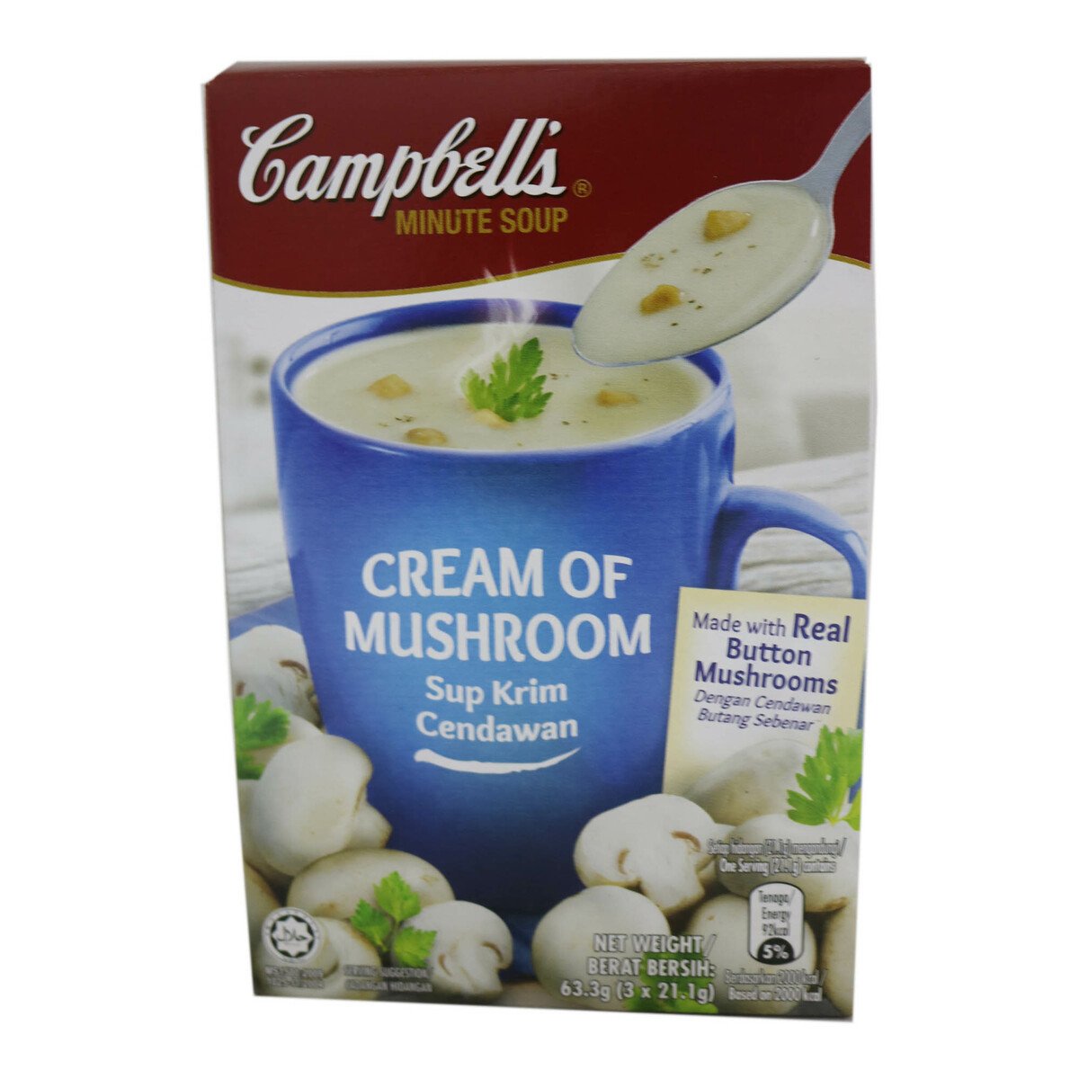 Campbell's Cream Of Mushroom 21.1g X 3's