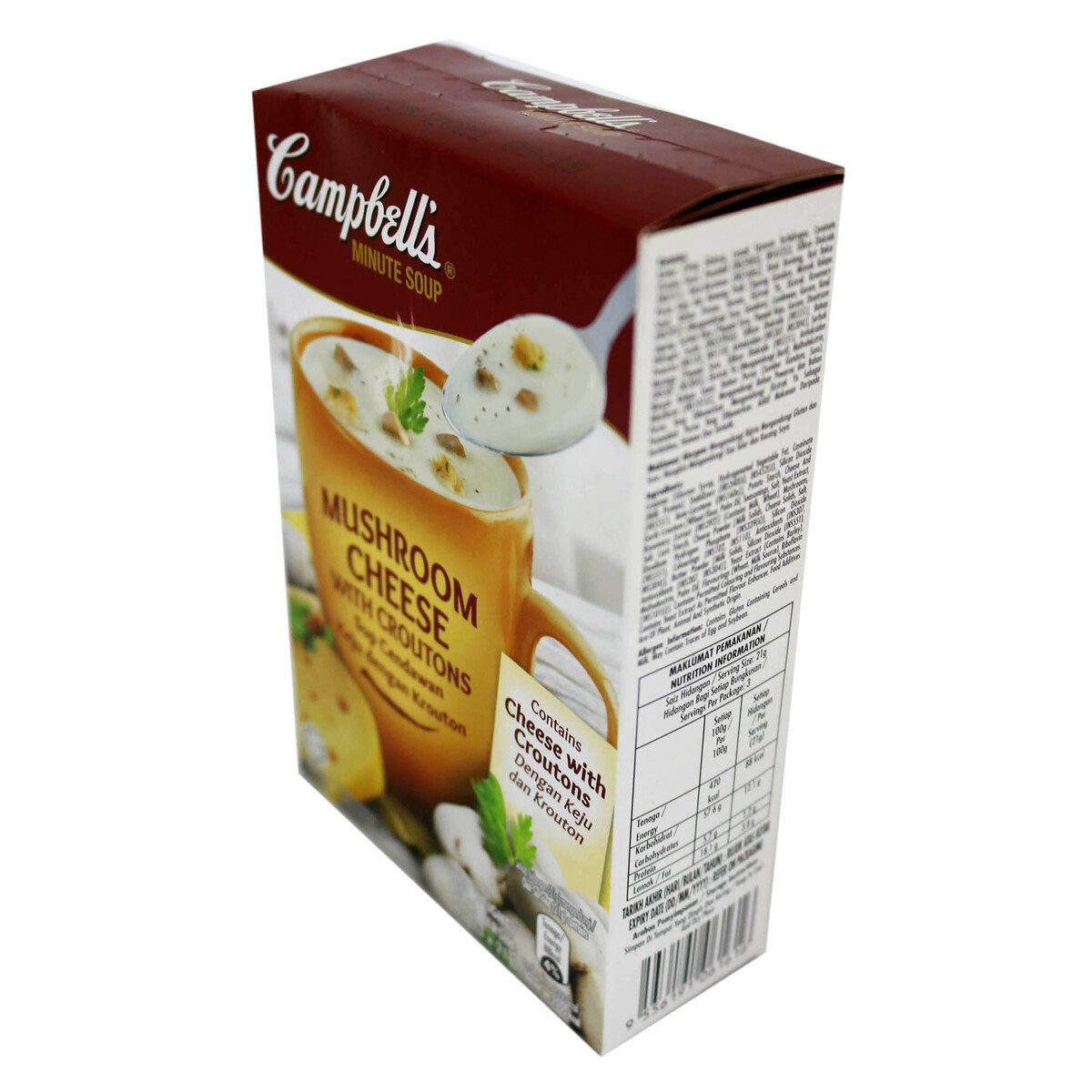 Campbell's Mushroom Cheese & Croutons 21g X 3's