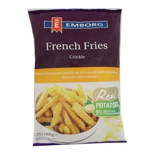 Emborg Crinkle Cut Fries 1kg