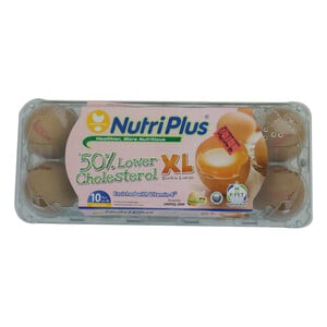 Nutriplus Egg Low Cholesterol Extra Large 10pcs