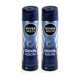 Nivea Men  Cool Kick Deodorant Spray 2 x 150 ml