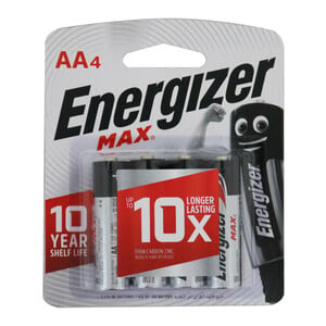Energizer Battery AA Alkaline 4pcs