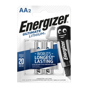 Energizer Battery AA 2 Lithium