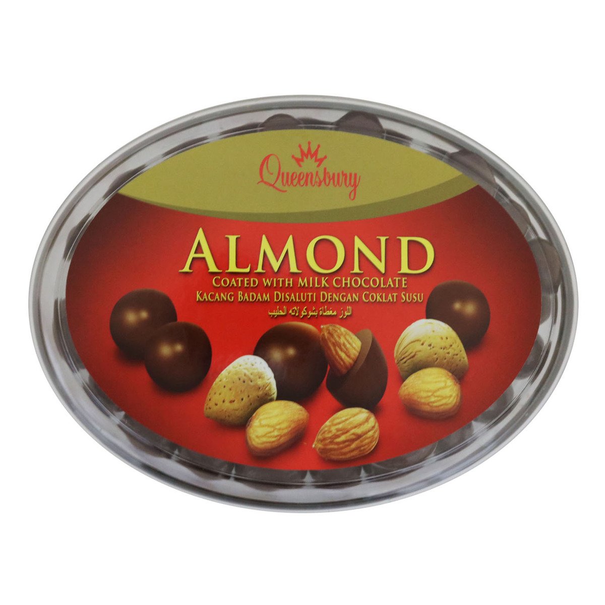 Queensbeery Milk Chocolate Almond Oval 450g
