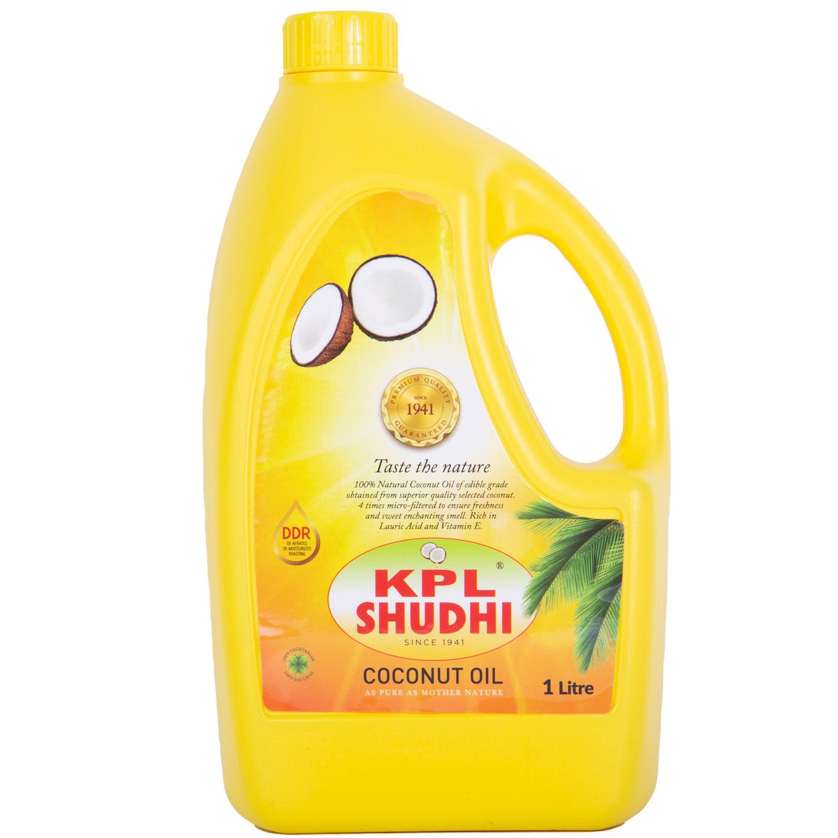 Buy KPL Shudhi Coconut Oil 1 Litre Online at Best Price | Coconut Oil | Lulu UAE in UAE