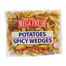 Mega Fresh Potato Spicy Wedges 1kg