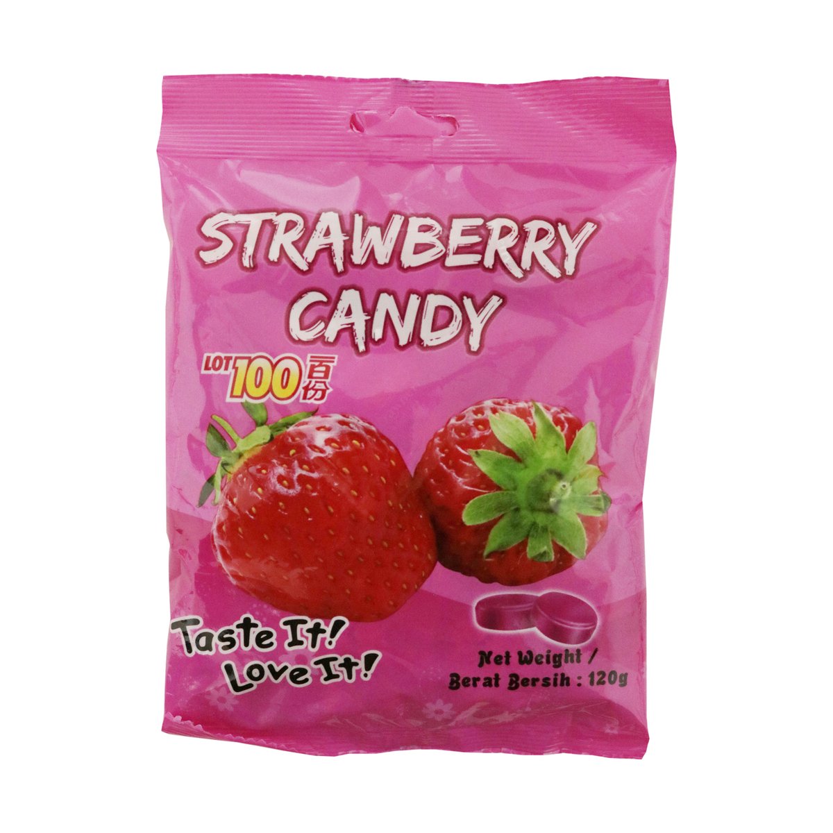 Lot 100 Candy Strawberry 120g