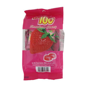 Lot 100 Gummy Strawberry 130g