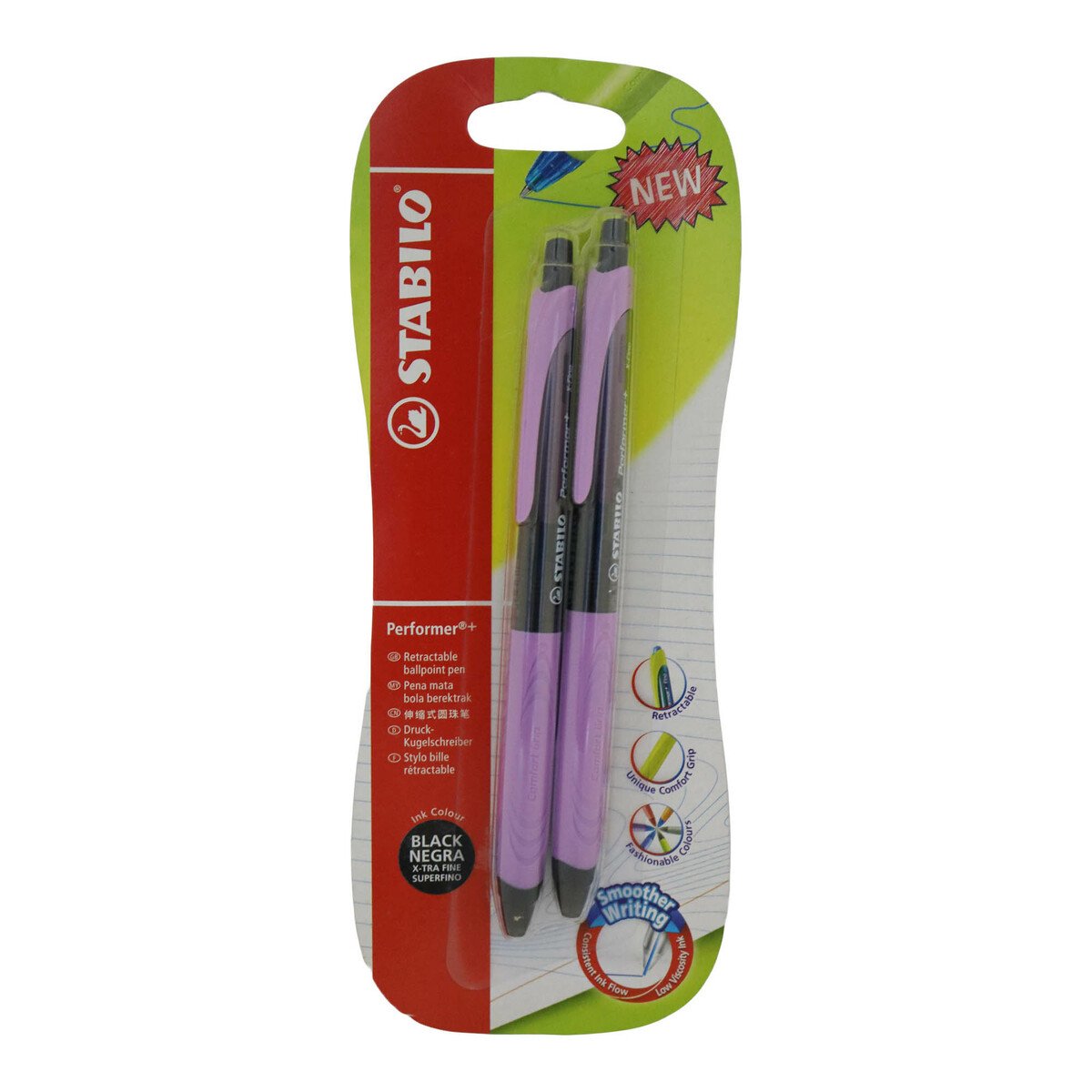 Stabilo Pen Pfmr+Bl2 Xf-Black/Lilac