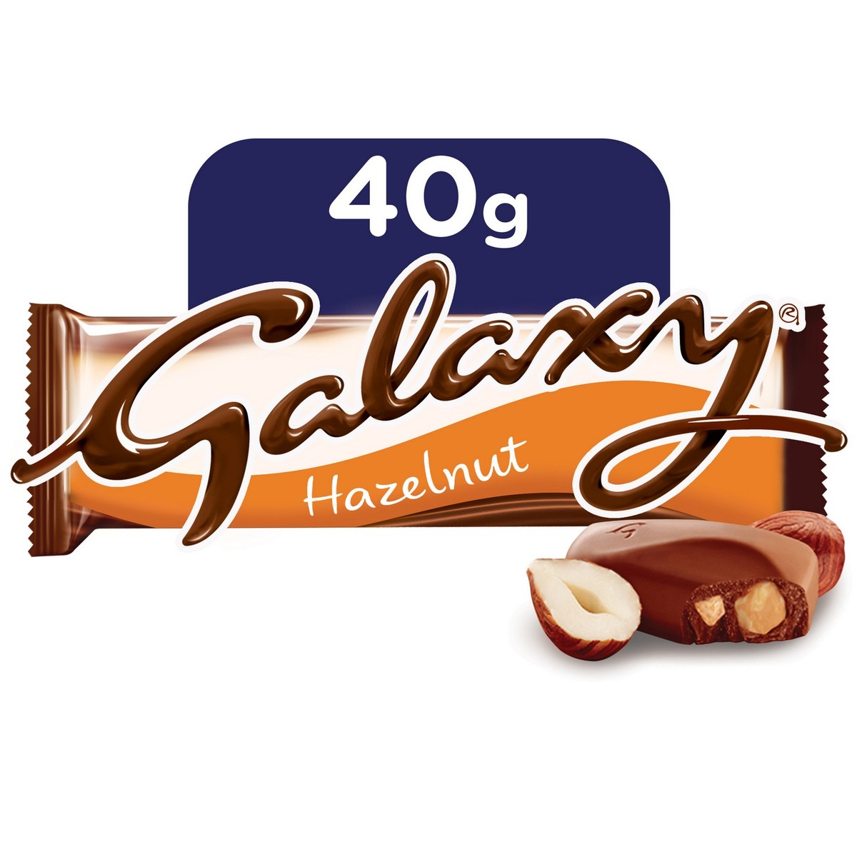 Galaxy Hazelnut Chocolate Bar 40 g