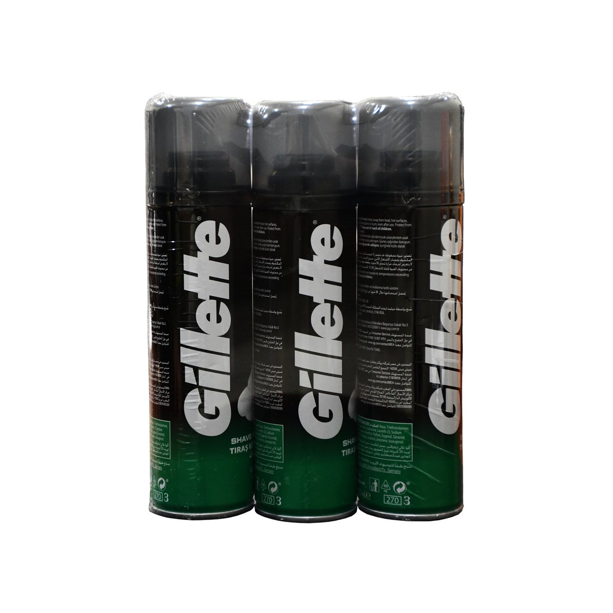 Gillette Shaving Foam 200ml 2 + 1