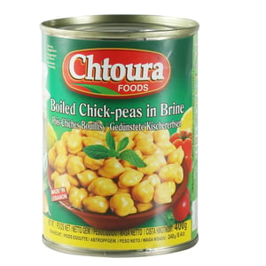 Chtoura Foods Boiled Chickpeas in Brine 400g