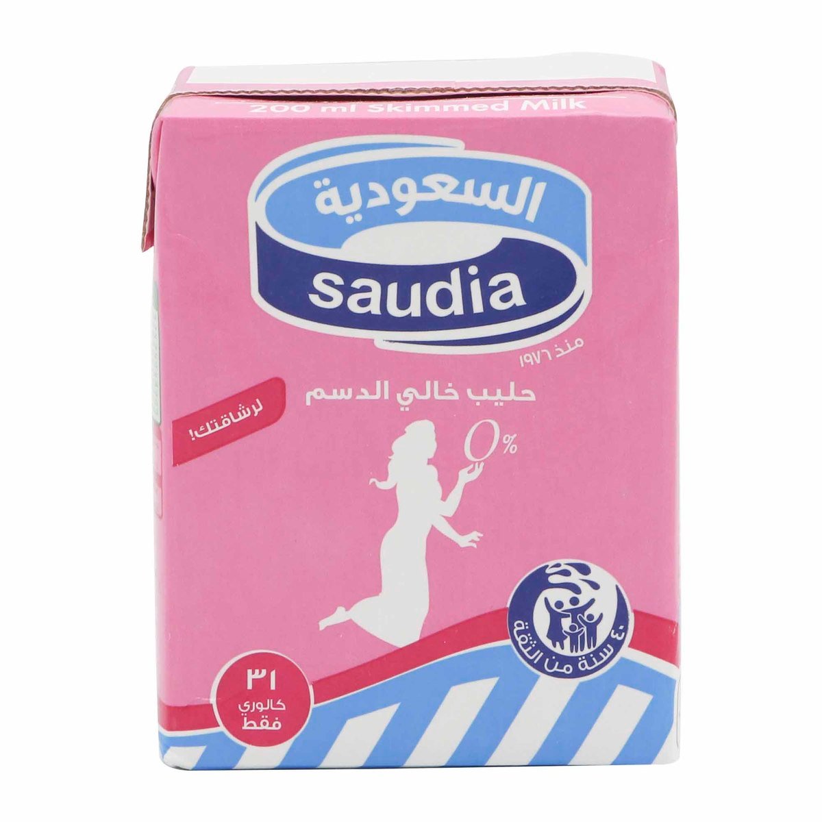 السعودية حليب مبستر منزوع الدسم 24 × 200 مل