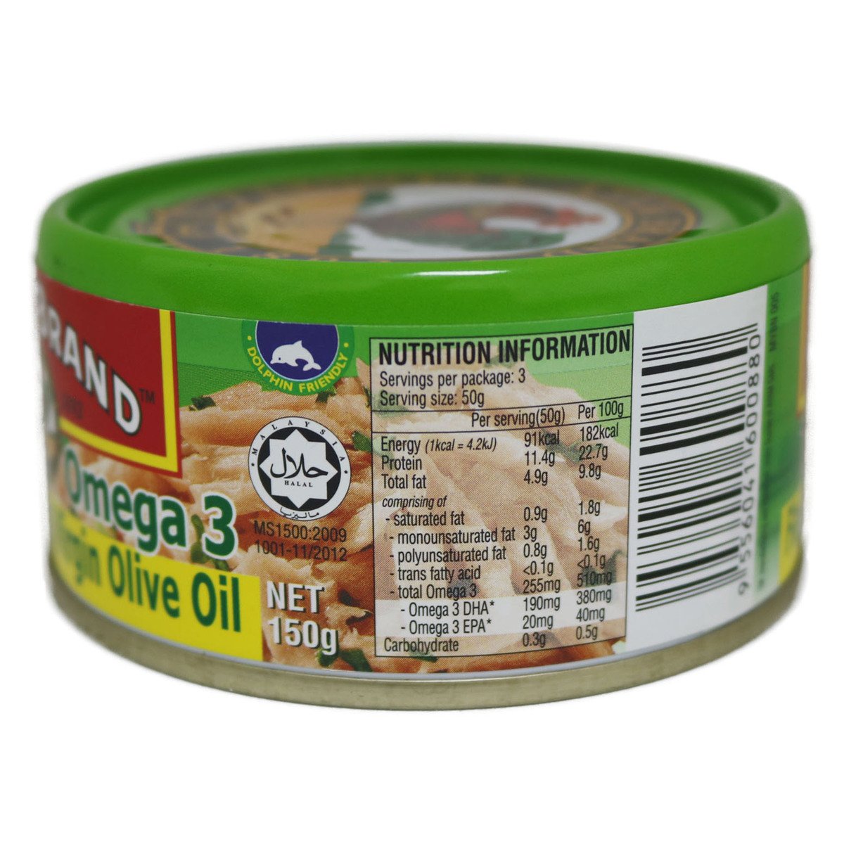 Ayam Brand Tuna Omega 3 In Olive Oil 150g