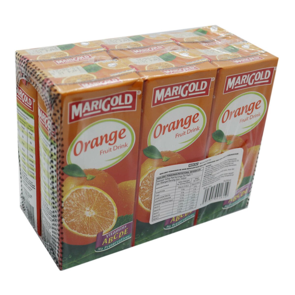 Marigold Orange Fruit Drink 6 x 250ml