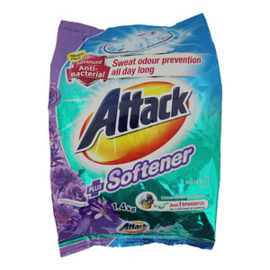 Attack Detergent Plus Softener Romance 1400g