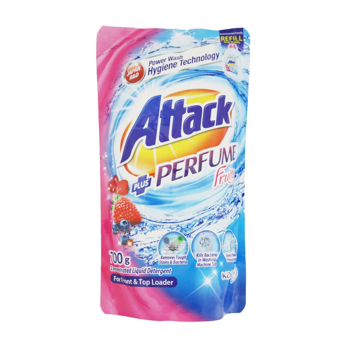 Attack Perfume Detergent Liquid Refill Pouch 700g