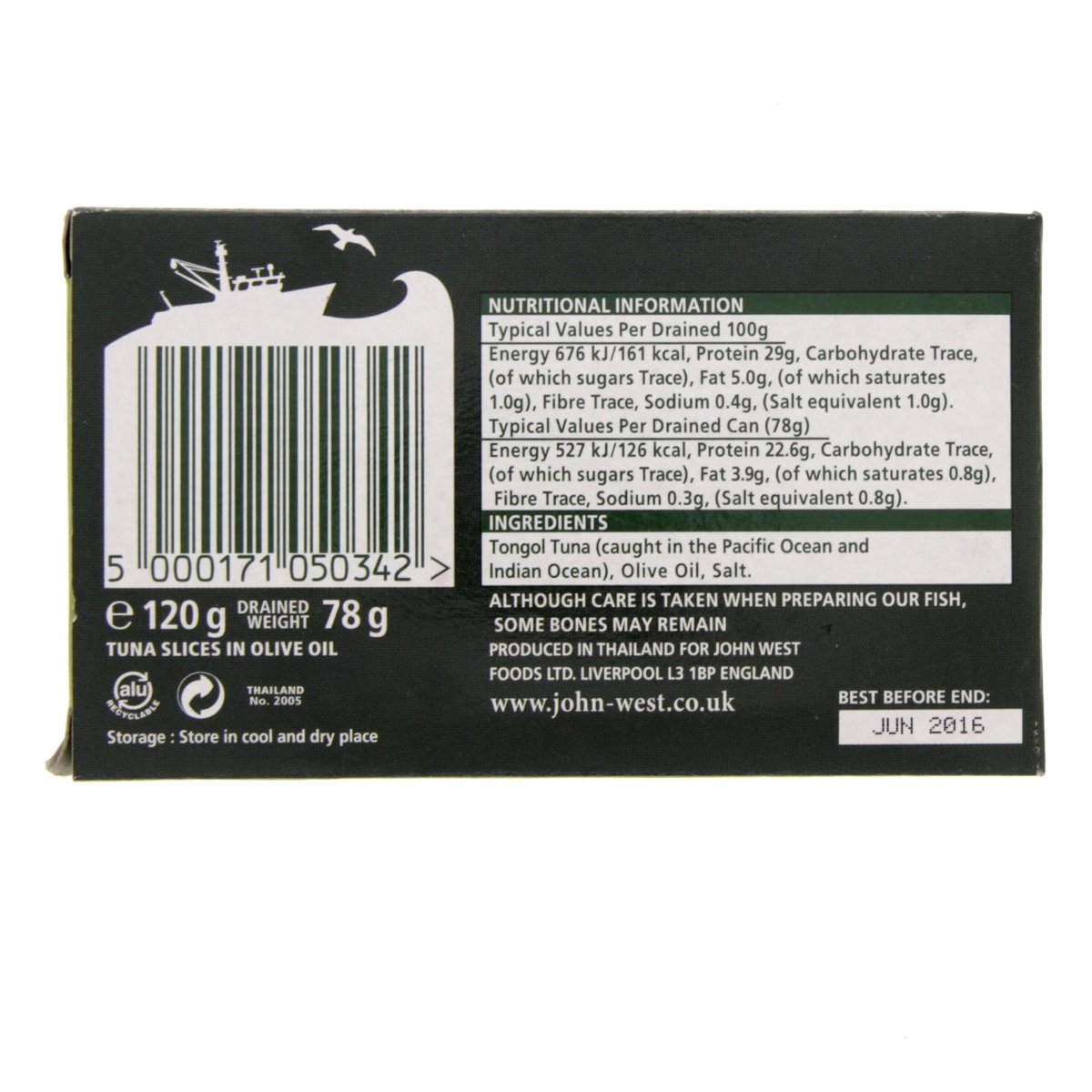 John West Tuna Slices In Olive Oil 120 g