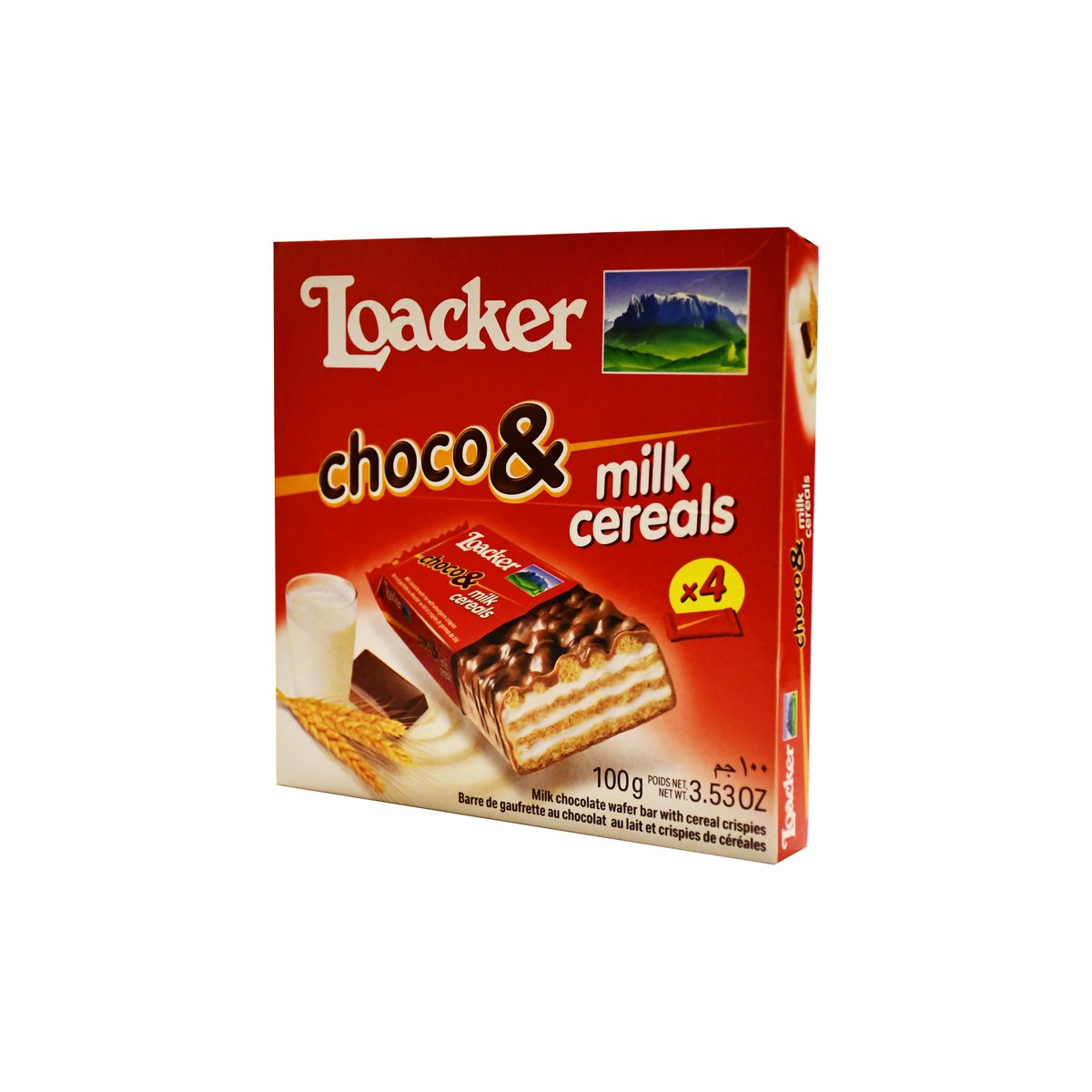 Loacker Choco & Milk Cereals 4 x 25g