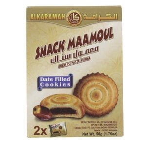 Al Karamah Snack Maamoul Date Filled Cookies 50g