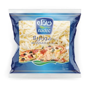 Buy Nadec Shredded Mozzarella Cheese 500g Online at Best Price | Grated Cheese | Lulu KSA in Kuwait