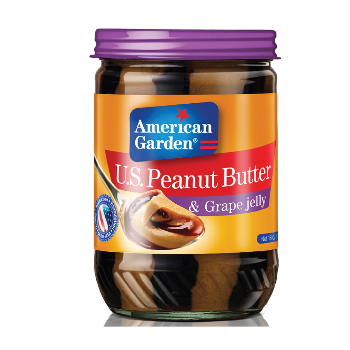 American Garden U.S. Peanut Butter And Grape Jelly 510 g