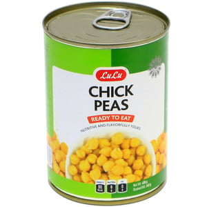 اشتري قم بشراء لولو حمص 400 جم Online at Best Price من الموقع - من لولو هايبر ماركت Canned Peas في الامارات
