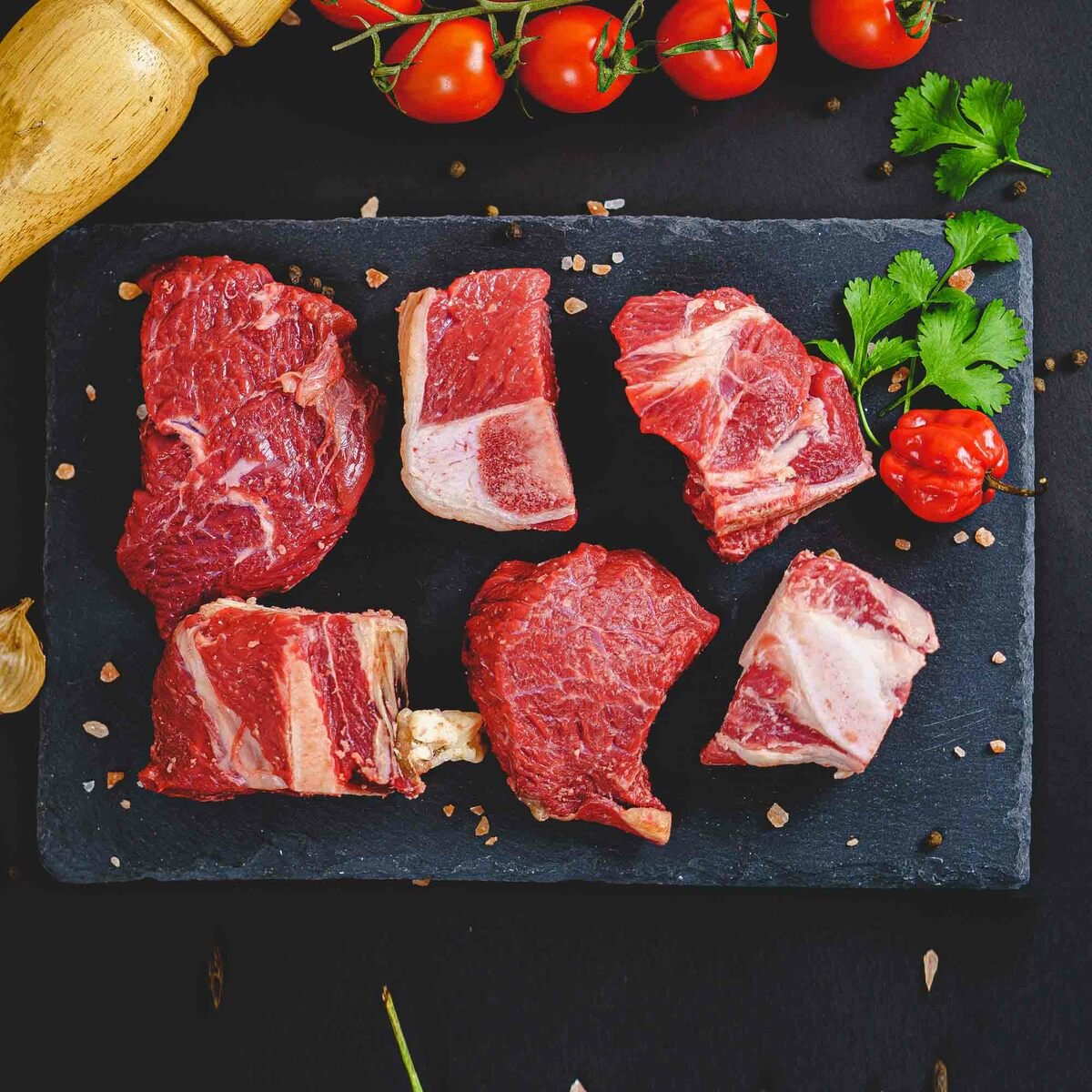 اشتري قم بشراء لحم بالعظم بقري محلي 500 جم Online at Best Price من الموقع - من لولو هايبر ماركت Veal & Beef في السعودية