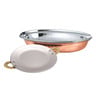 Top Line Stainless Steel Copper Oval Dish