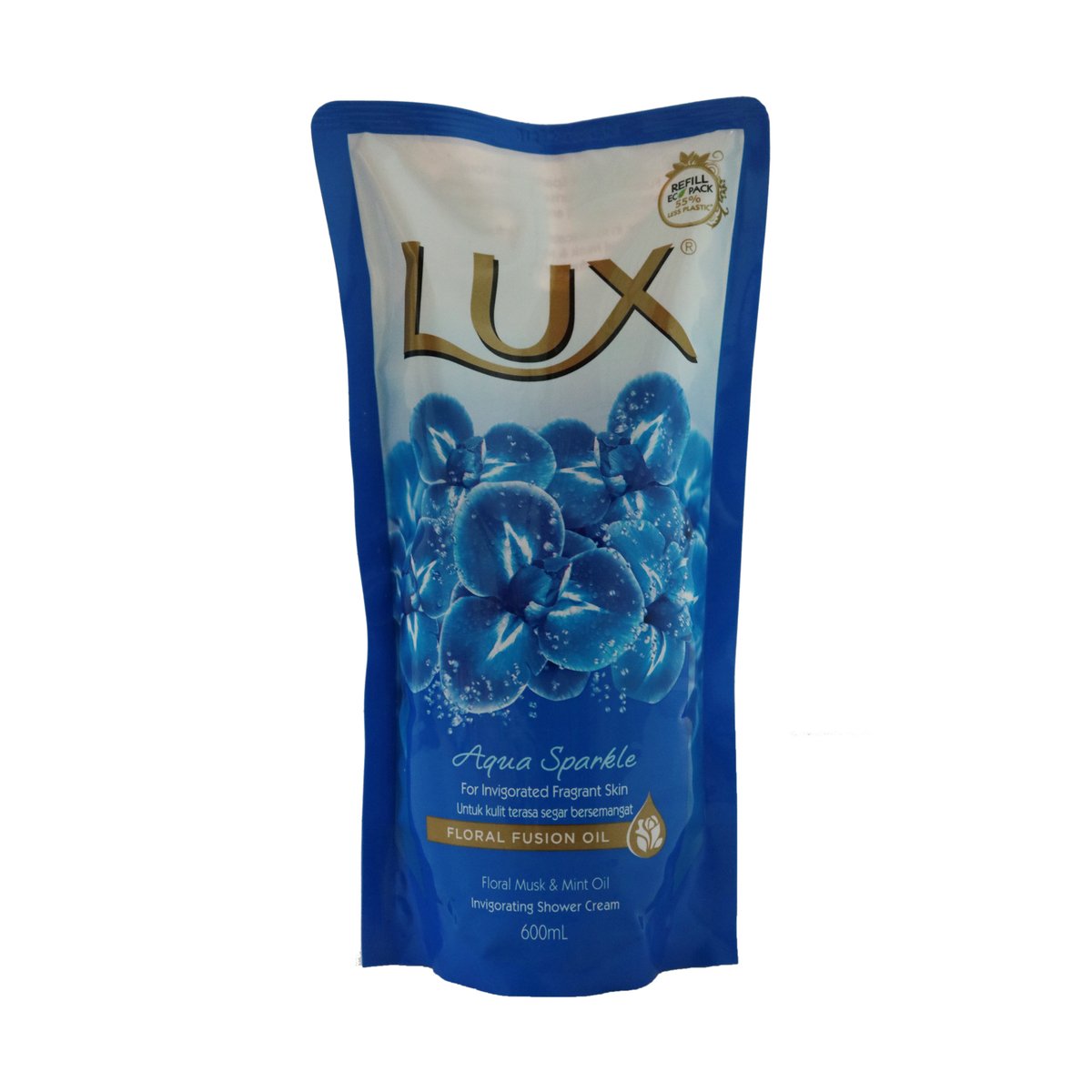 Lux Shower Cream Aqua Sparkle Refill 600ml