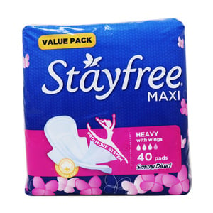 Stayfree Maxi Heavy With Wings 2 x 20 Counts