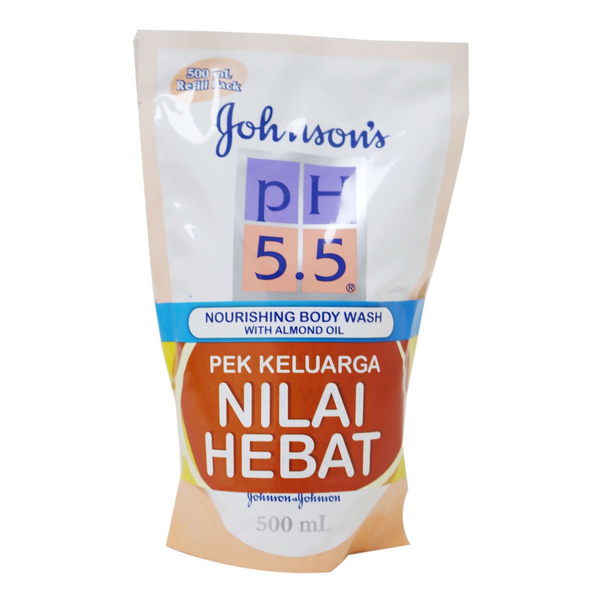 Johnson & Johnson Body Wash pH5.5 Almond 2 x 500ml