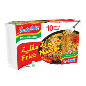Buy Indomie Fried Noodles 10 x 80 g Online at Best Price | Instant Noodle | Lulu UAE in UAE