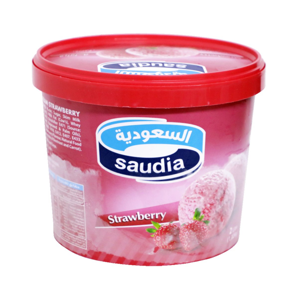 Buy Saudia Ice Cream Strawberry 2Litre Online at Best Price | Ice Cream Take Home | Lulu KSA in Saudi Arabia