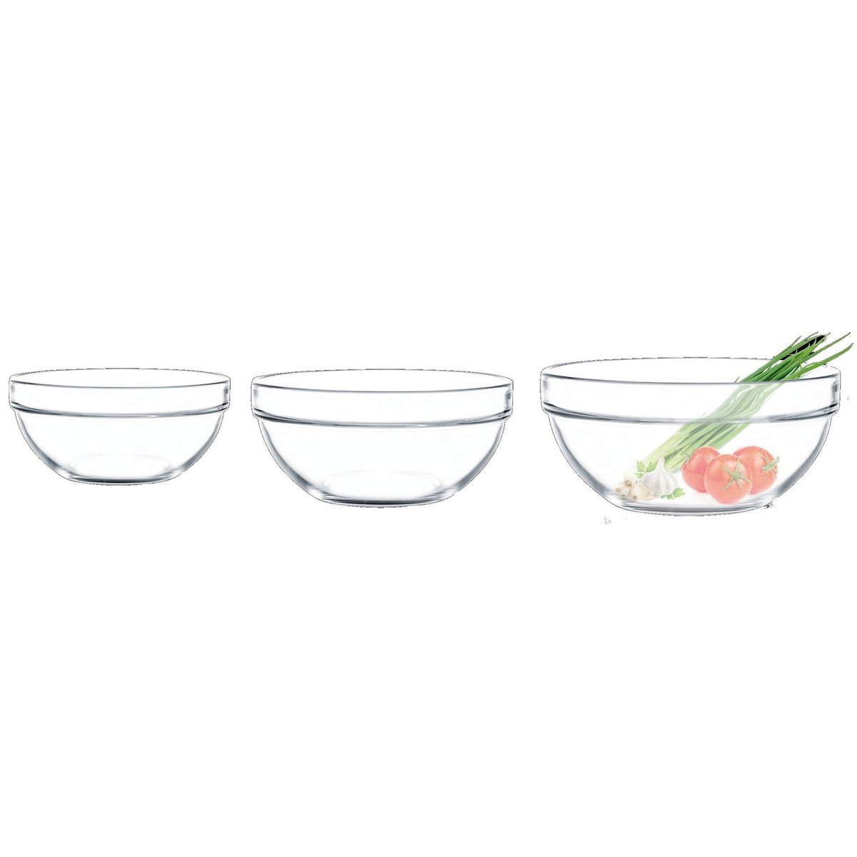 Luminarc Salad Bowl Set 3pcs