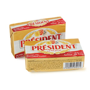 President Unsalted Butter 2 x 200 g
