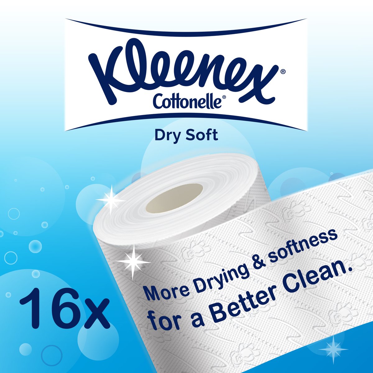 Kleenex Toilet Tissue Dry Soft 16pcs