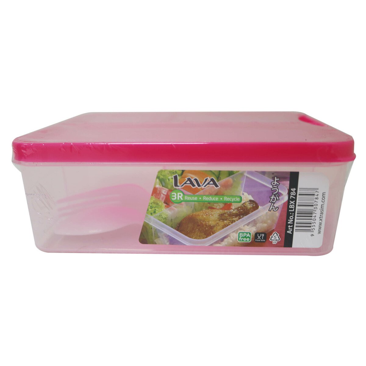 Lava Lunch Box 3-Compartment With Cutlery 1.5L 784