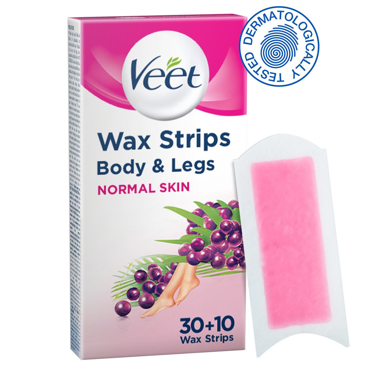 Veet Hair Removal Cold Wax Strips Normal Skin 40 pcs