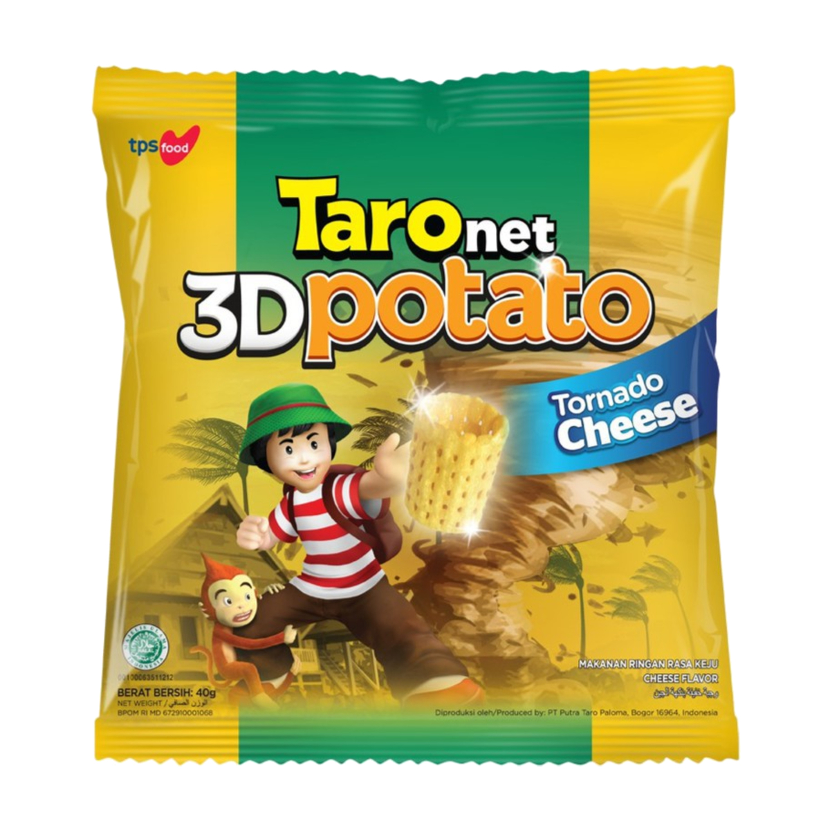 Taro 3D Potato Tornado Cheese 36g