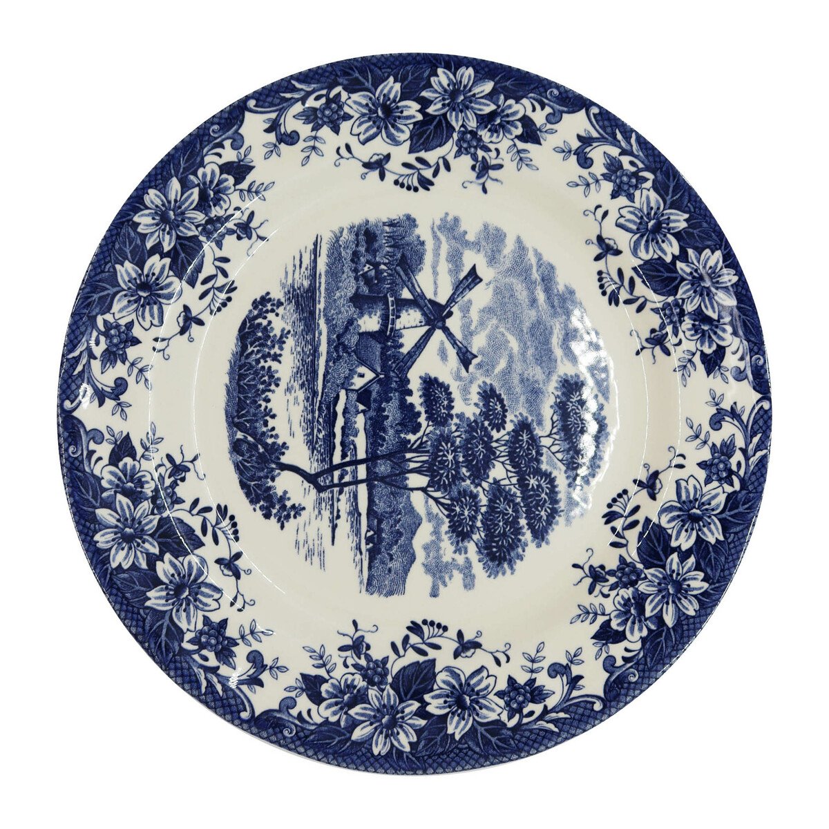 Claytan Windmill Blue Dinner Plate 10"-6