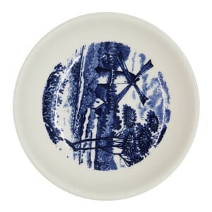 Claytan Windmill Blue Round Dish 4