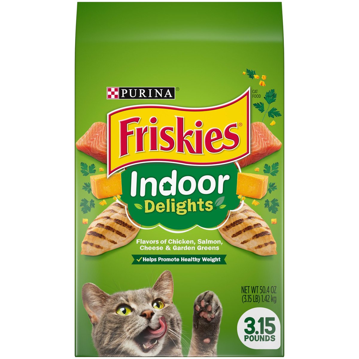 Purina Friskies Indoor Delights Cat Dry Food 1.42 kg