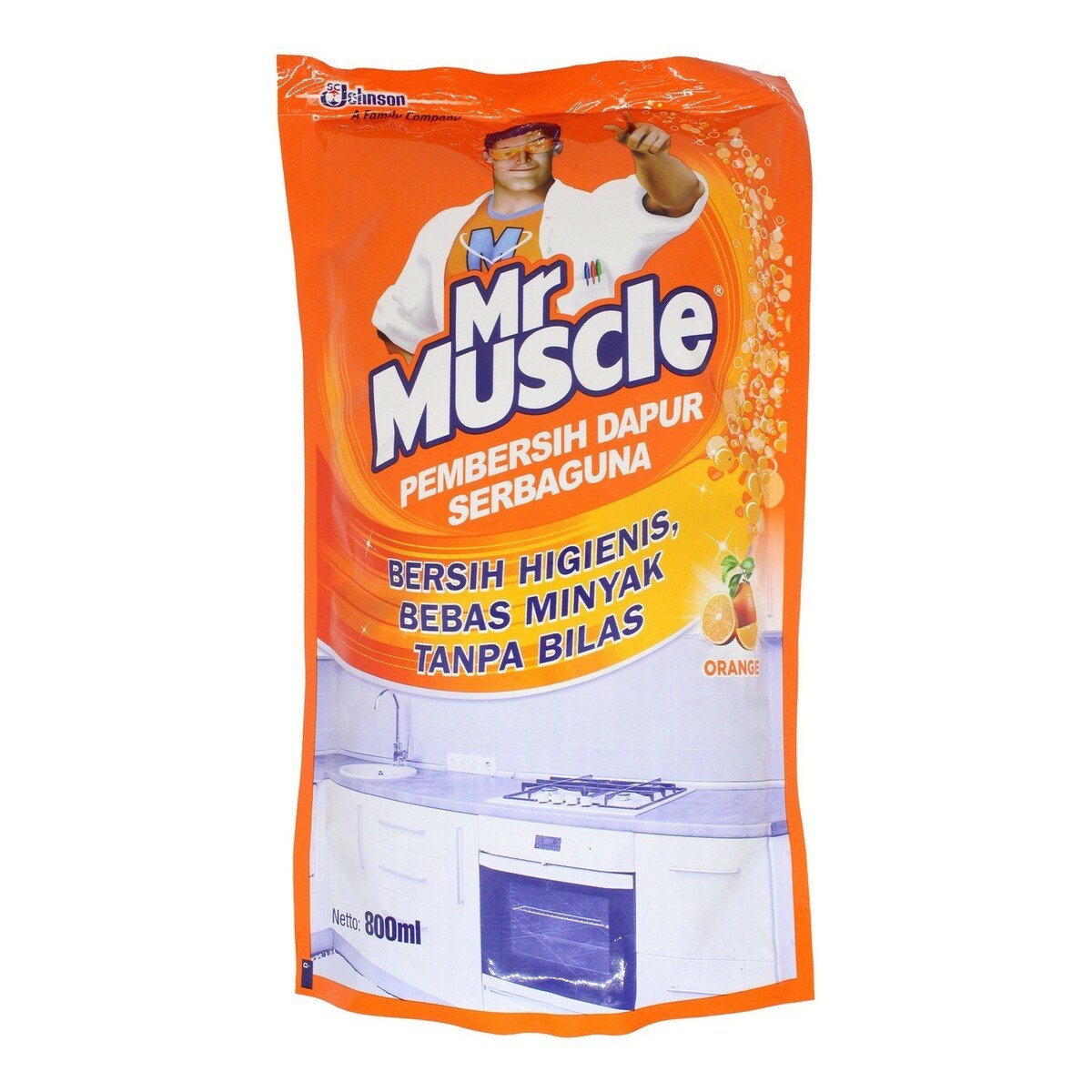 Mr Muscle Kitchen Orange Pouch 800ml