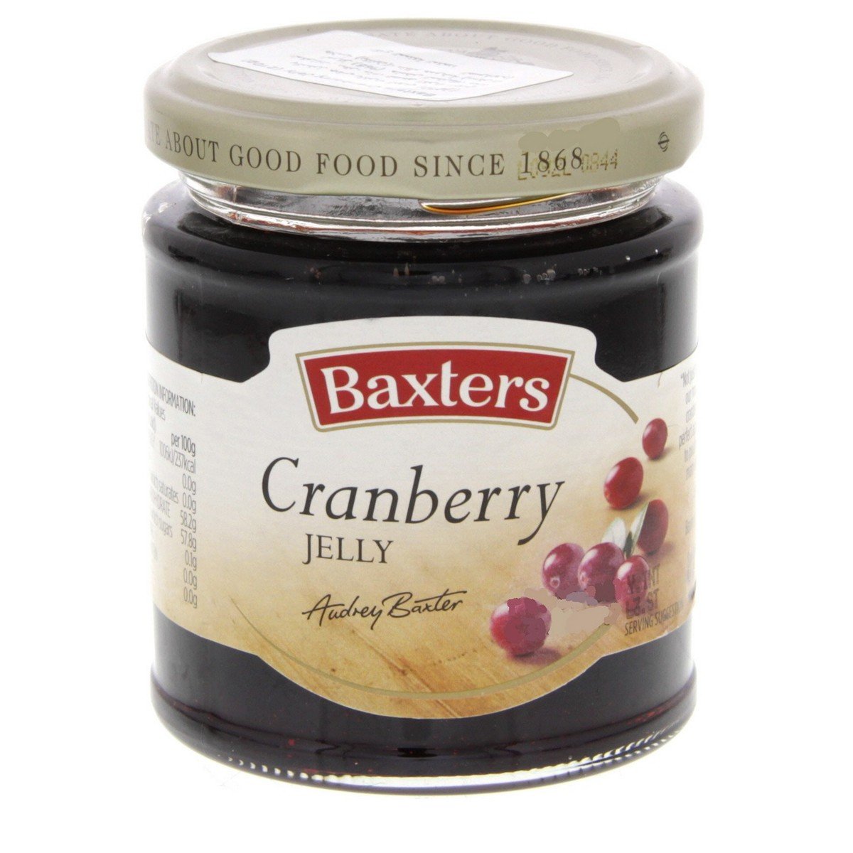 Baxter Cranberry Jelly 210 g
